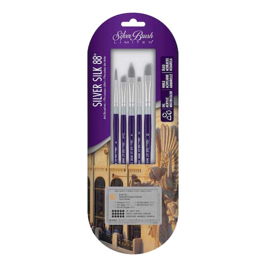 Silver Brush Limited Silver Silk 88® SH 5 Piece Brush Set 102